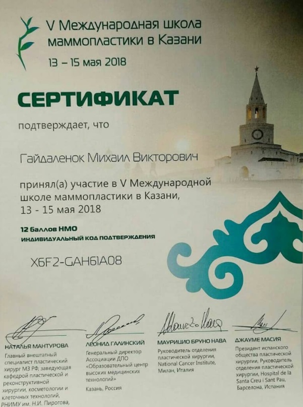 Документы Гайдаленок Михаила 