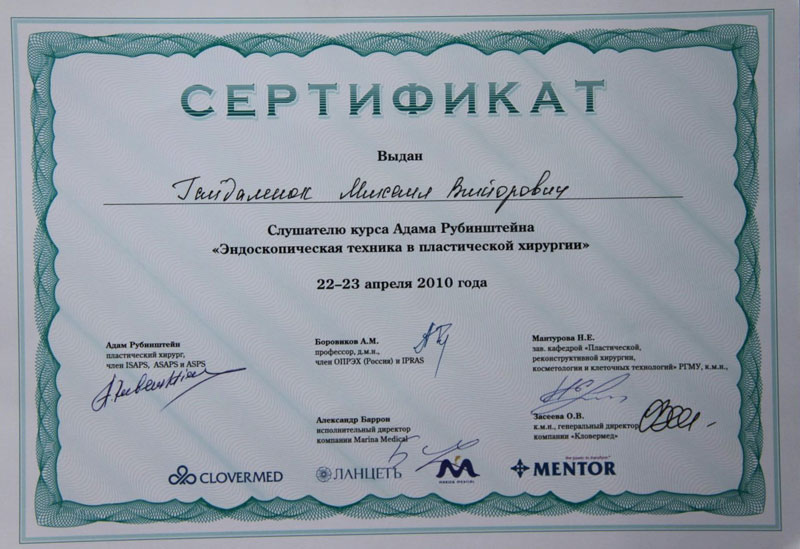 Документы Гайдаленок Михаила 