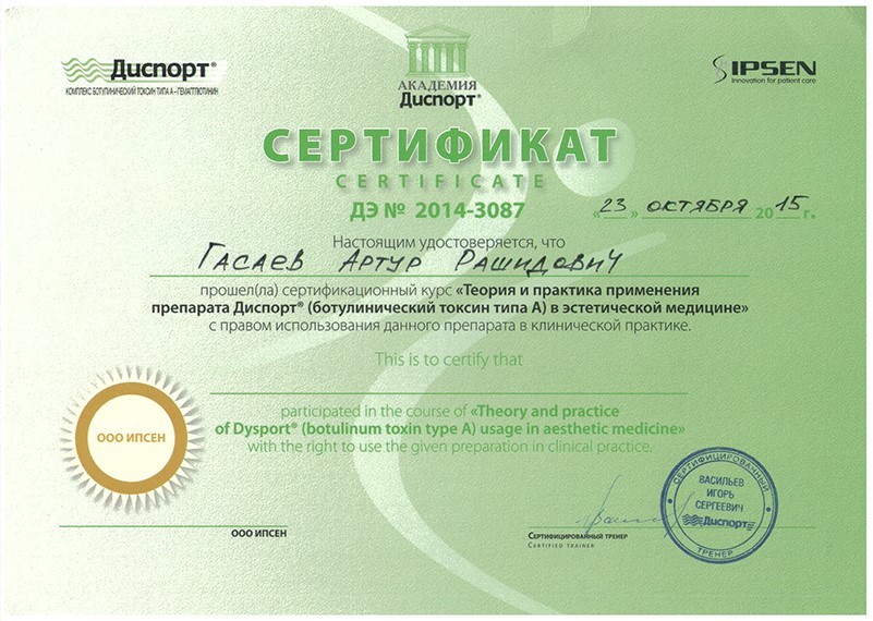 Диплом Гасаева Артура