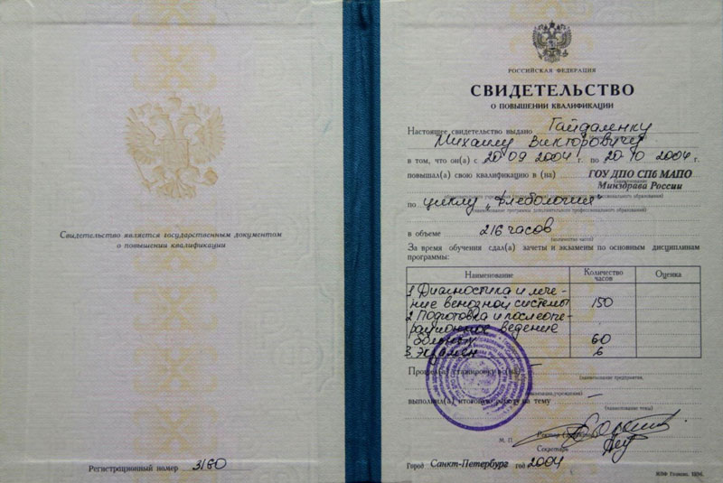 Документы Гайдаленок Михаила 