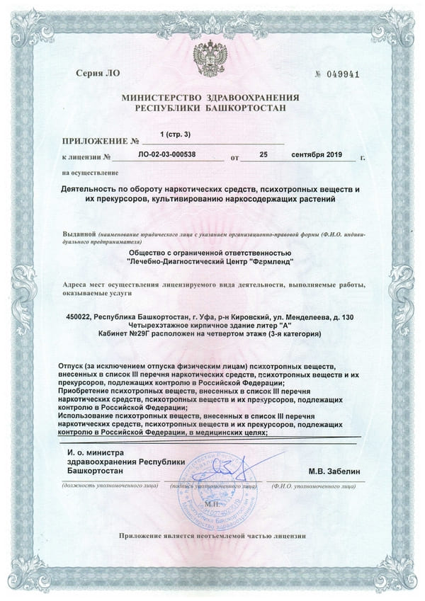 Лицензия Giovane