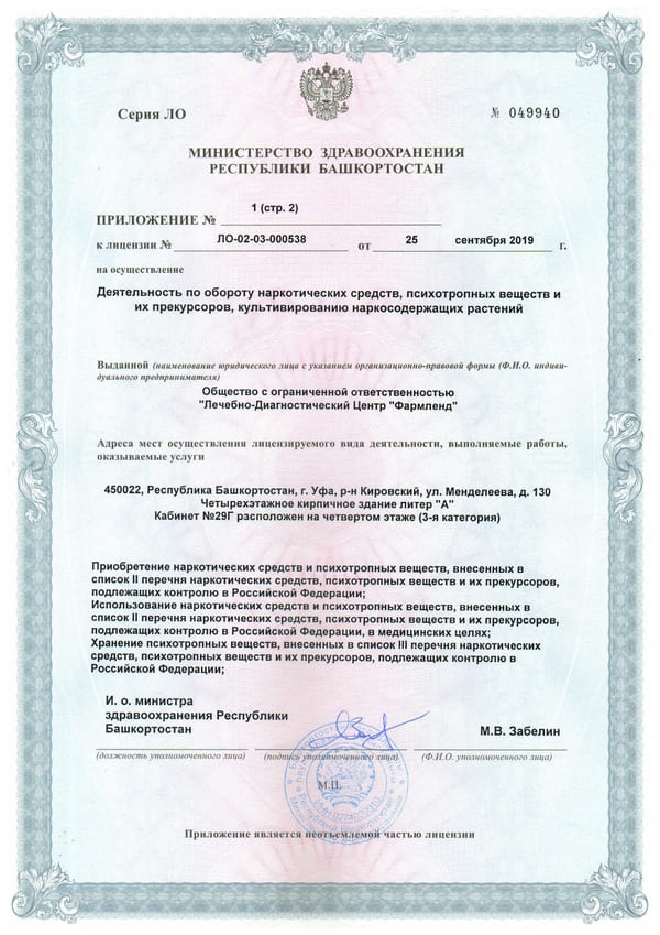 Лицензия Giovane