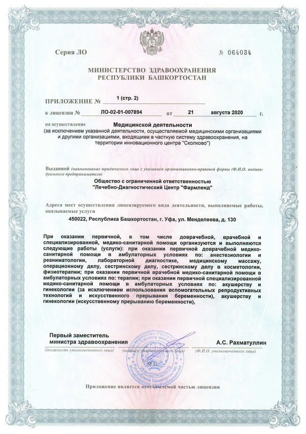 Лицензия Giovane