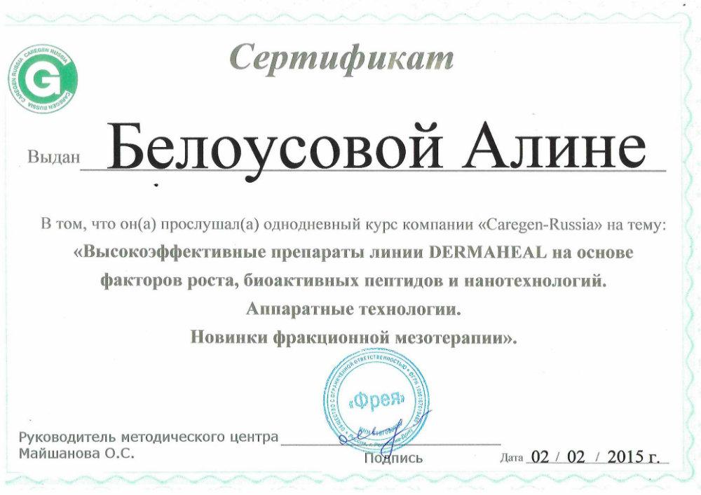 Диплом Белоусовой Алины