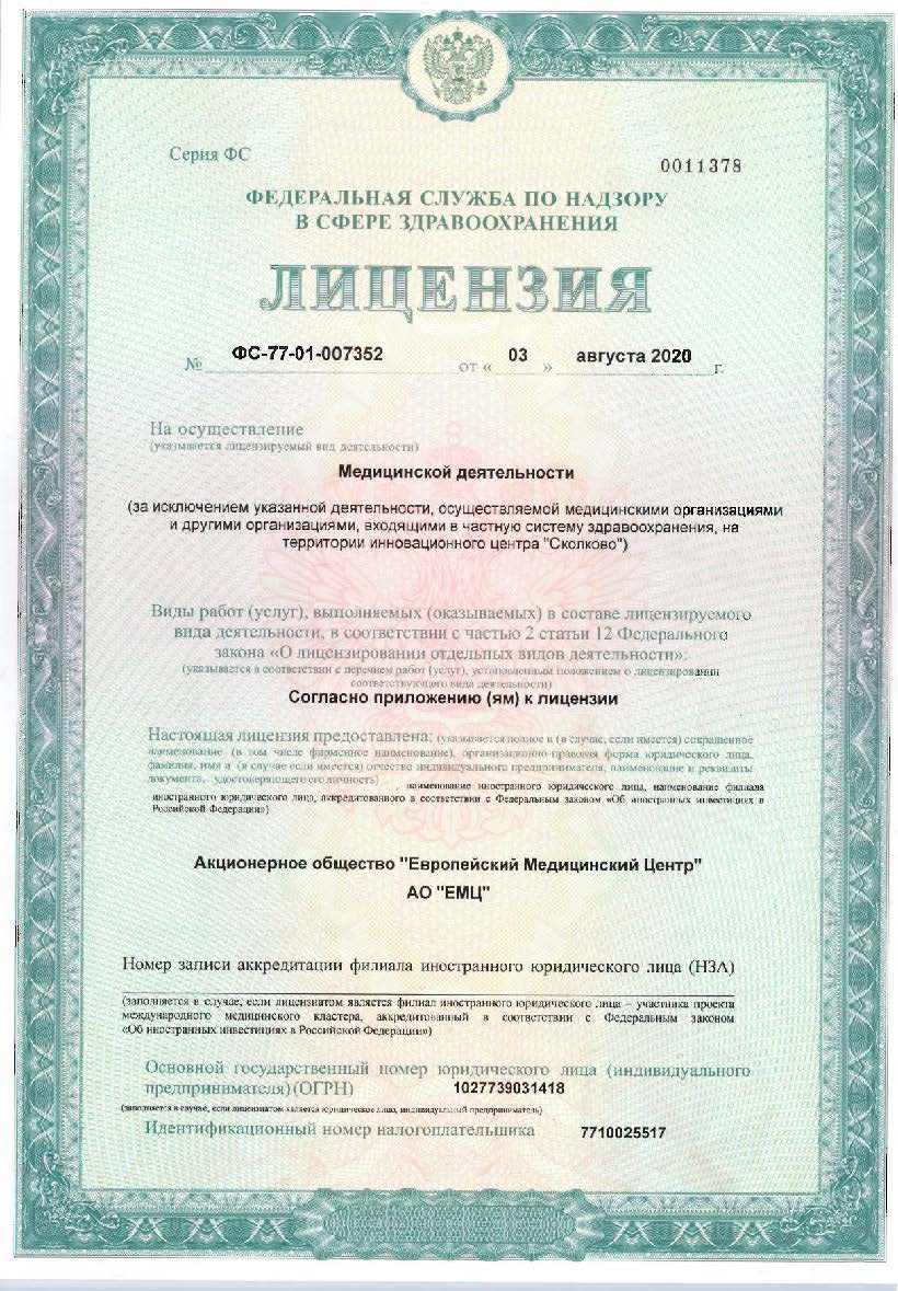 Лицензия ЕМС