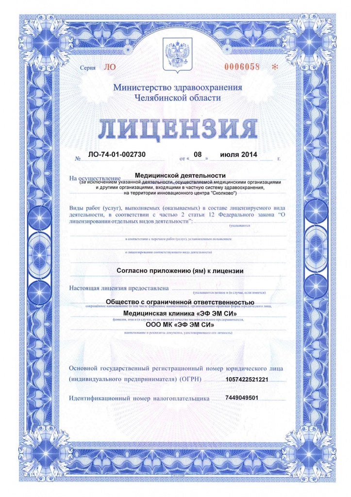 Лицензия Эф Эм Си