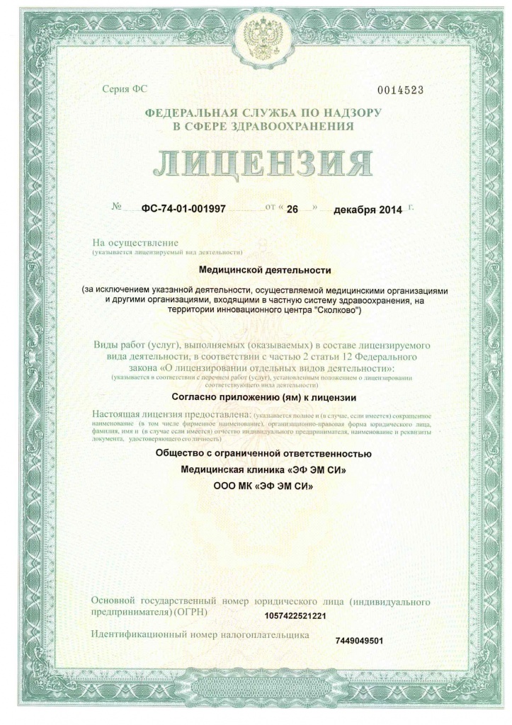 Лицензия Эф Эм Си