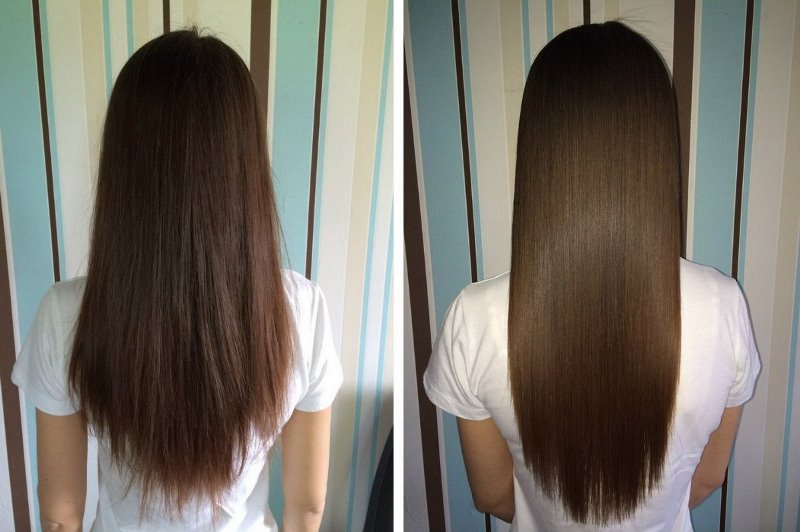 Ламинирование волос: фото до и после 